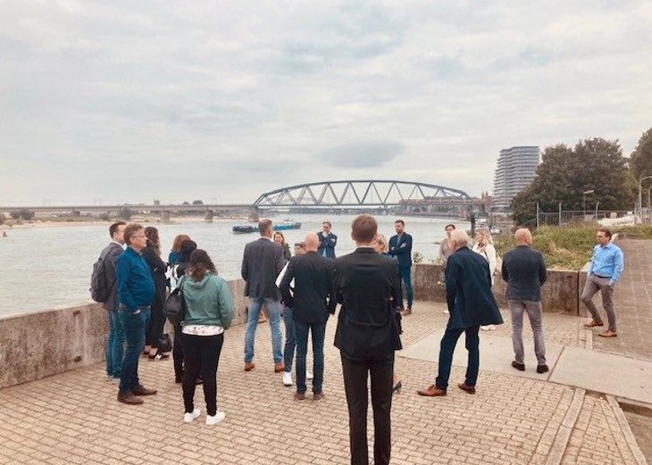 The EU Office of the Northern Netherlands bezoekt Groene Metropoolregio Arnhem-Nijmegen bij Waalkade