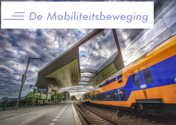 Mobiliteitsbeweging illustratief beeld met trein